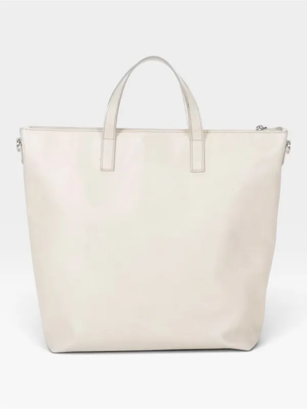Prada White Saffiano Leather Large Tote Bag Purse WITH COA - Image 5
