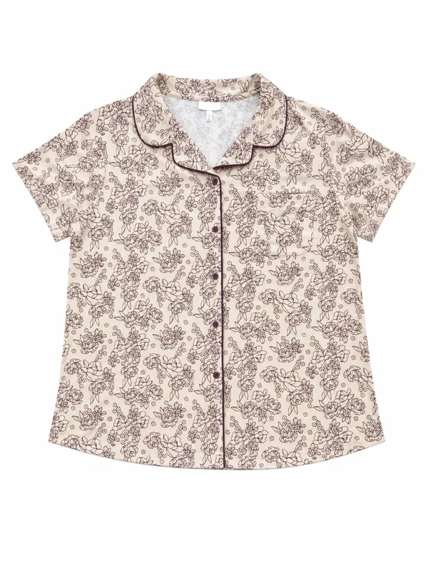 NWT Berkshire Homewear Pajama Set 3X Silky Smooth Notch Collar Floral PJs plus - Image 2