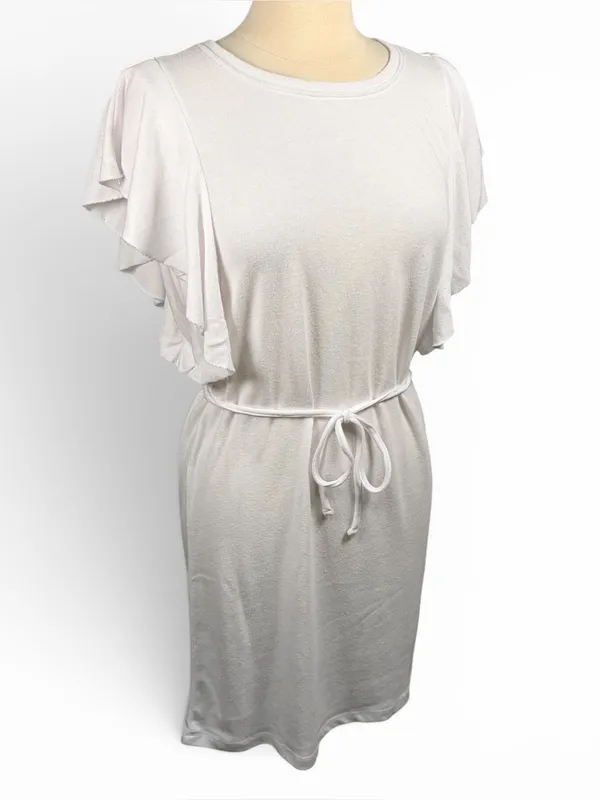 NWT Z SUPPLY The Capri Flutter Sleeve Stretch Terry‎ Boho Mini Dress, Large - Image 4