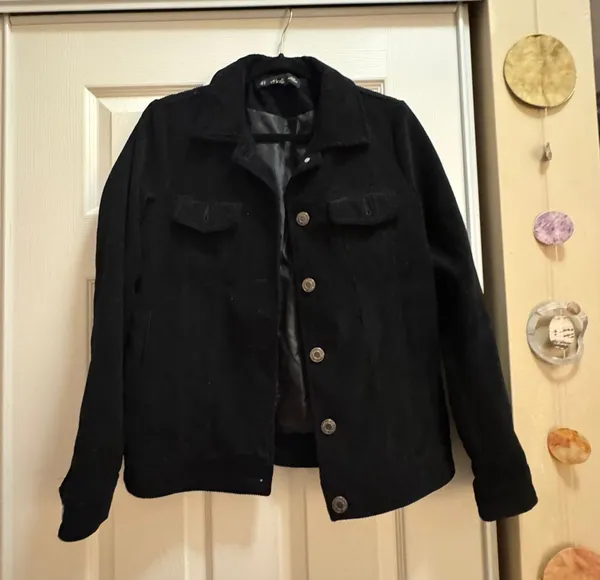K Zell Corduroy Jacket Black - Image 2