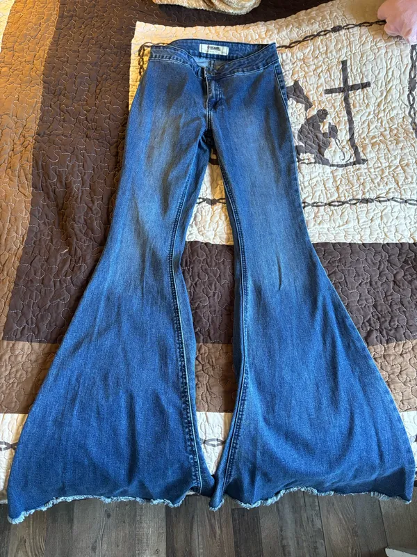 Rock N Roll Denim Bell Bottoms - Image 2