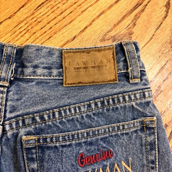 Vintage Lawman Jeans Women's Size 9 High Rise Tapered Mom‎ Jeans Embroidered - Image 5