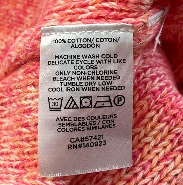 LOFT Pink Crew Neck Hi Lo Sweater Small NWT - Image 6
