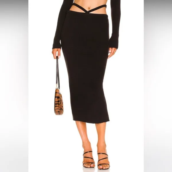 for love and lemons mona ribbed midi skirt - Image 10