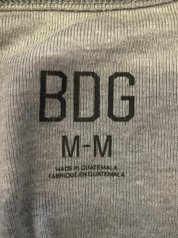 BDG Shirt Womens Medium Gray Solid Crew Neck Short Sleeve Fitted Basic Tee Top - Image 6