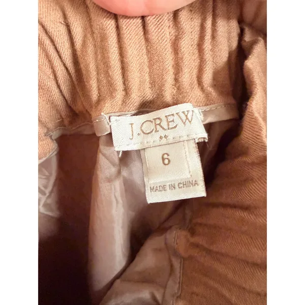 J.Crew Skirt Women 6 Brown Wool Blend Pull On Mini‎ Skirt 95435 Casual Career - Image 3