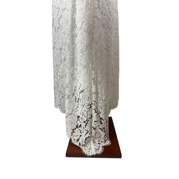 Jessica London Womens Dress White‎ Lace Short Sleeve Handkerchief Hem Size 20W - Image 9