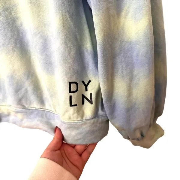 BY DYLN Xander Tie Dye Logo‎ Crewneck Sz Medium - Image 5
