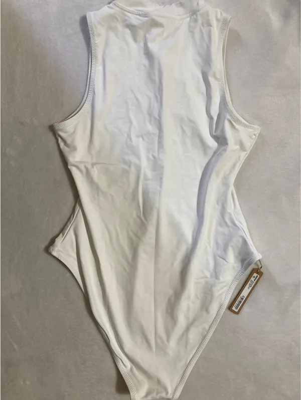 SKIMS Zip-Up One Piece Swimsuit L - Image 5