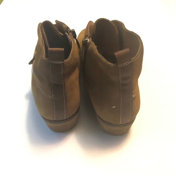 Franco Sarto Womens Cognac Brooke Wedge Ankle Bootie Sz 8.5 - Image 15