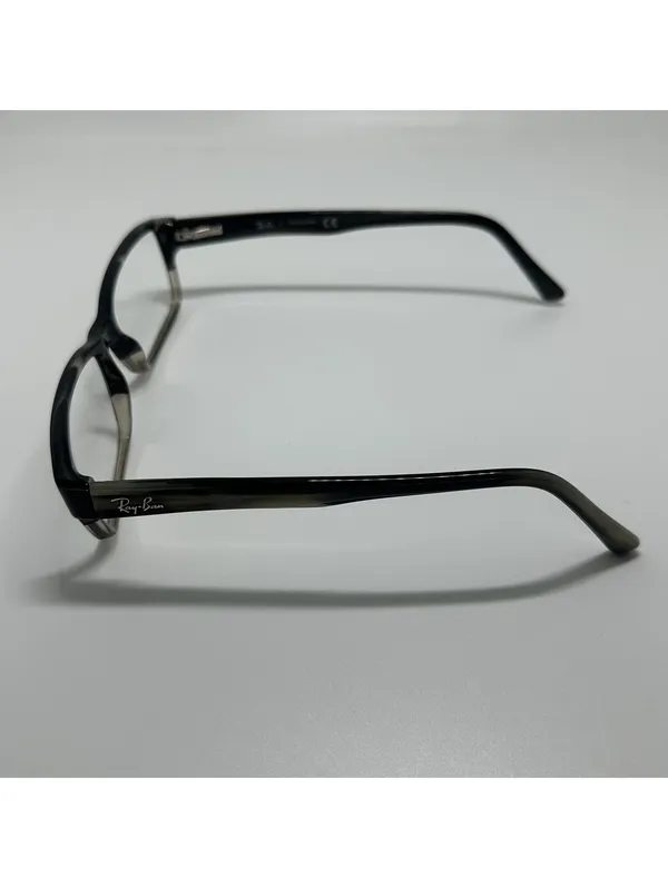 Ray-Ban Rectangular Black and Clear Prescription Glasses Frames with Case - Image 4