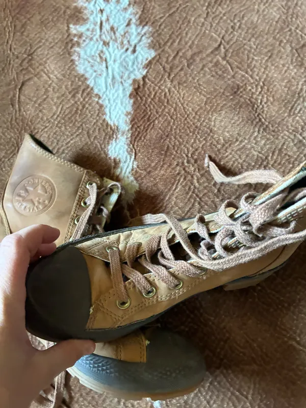 Converse combat / rain boot style lace up shoes size 7.5 I bought these back in 2017 uses so I'm pretty sure they are an older style! - Image 6