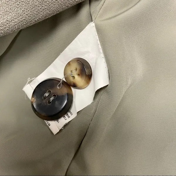 Armani Collezioni Made in Italy Taupe Gray Tailored Blazer 8 - Image 5