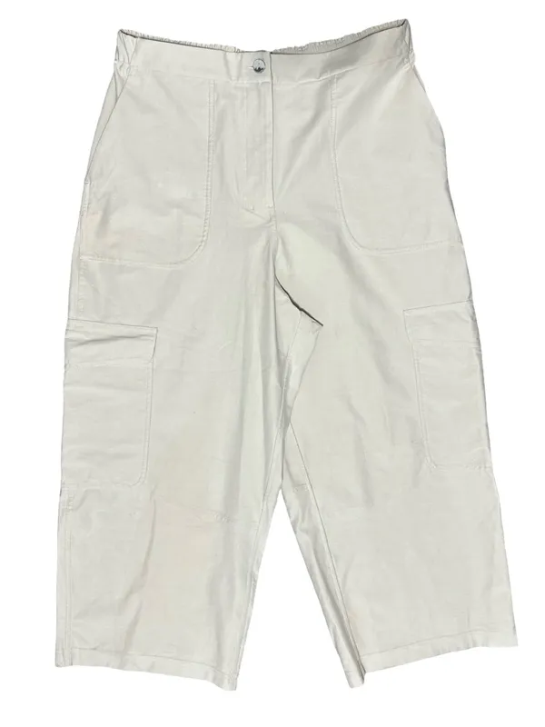 Lululemon Women’s Size 31 Natural Ivory Cream Utilitech Cargo Cropped Pants - Image 5
