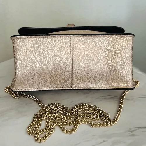 Coach Women's Turnlock Chain Crossbody Leather Bag, Platinum/Gold, NWOT - Image 9