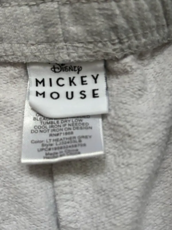 Disney Mickey Mouse Gray Women’s Embroidered Graphic Joggers Size XS(0/2) - Image 6