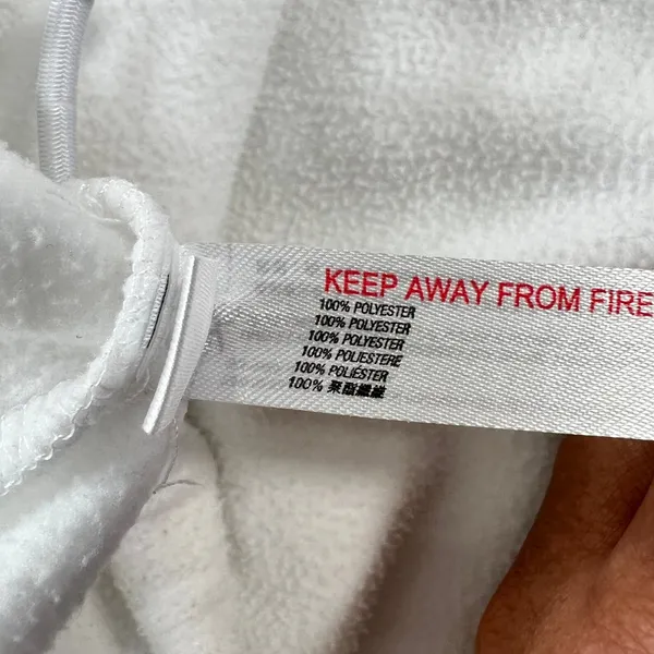 Free People FP Movement Win Me Over Fleece Hoodie‎ White US Small S Oversized - Image 6