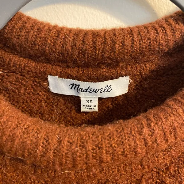 Madewell Leopard Intarsia Fulton‎ Pullover Sweater Size XS - Image 2