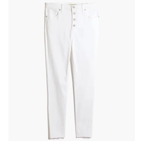 NWT Madewell 9" Mid-Rise Skinny Jeans white SZ-28 - Image 2