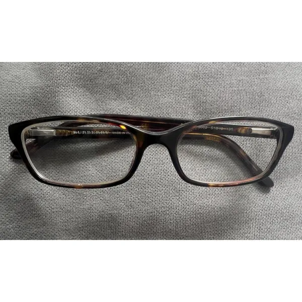Burberry B2073 3002 Tortoise Eyeglass Frames Made in Italy 53-16-135 Vintage - Image 2