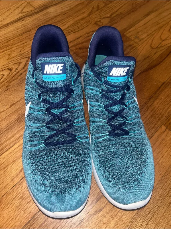 Nike Lunarepic Flyknit 2 Women's Size 10 Running Shoes Blue - Image 2