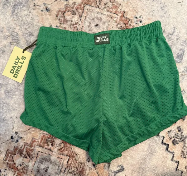 Daily Drills NWT Green Mesh Super Short M/L - Image 3