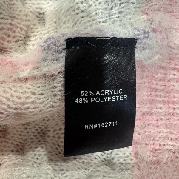 Major Label Group Colorblock Knit Soft Pastel Sweater Women’s Medium - Image 4