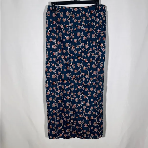 Future Collective Jenny K Lopez Womens Blue Floral Midi Skirt 10 - Image 5