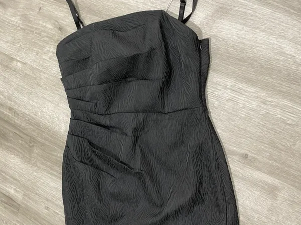 Black Muriel Jacquard Midi Dress - Image 9