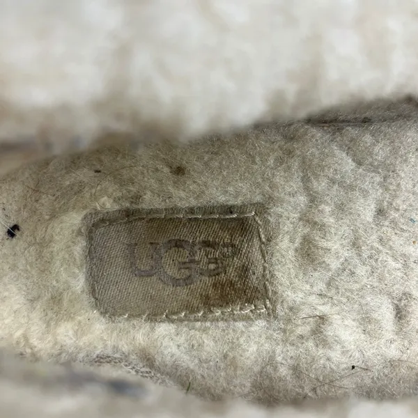 UGG Solana loafer slippers pewter gray shearling lined women's size‎ 10 cozy - Image 9