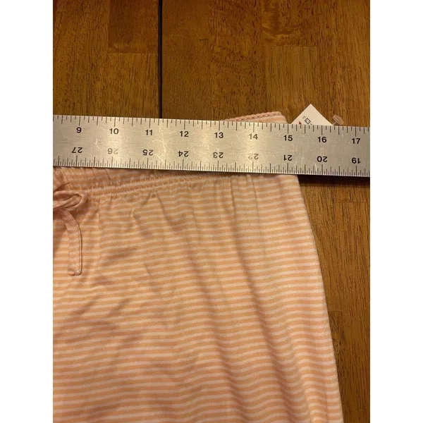 Tahari Pink/White Stripe Pajama Lounge Pants Size Large Polyester/Spandex NEW - Image 7