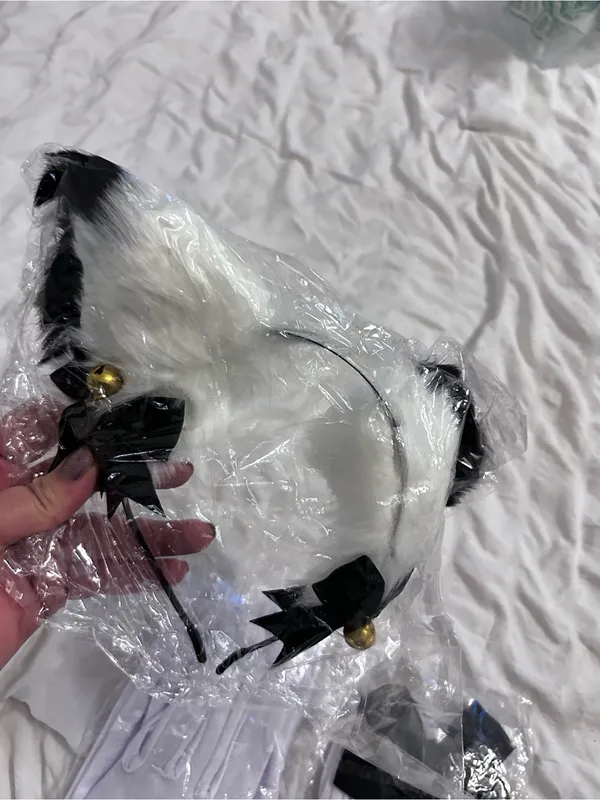 NWOT Anime French Cat Maid Halloween Sexy Dress Up Costume Size Adult Medium - Image 9