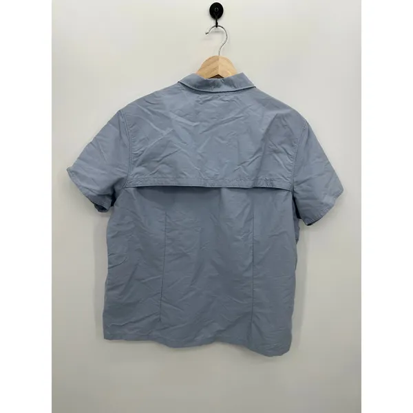 L.L. Bean Blue Button‎ Front Shirt Women XL Fishing Vented Outdoors Lightweight - Image 2