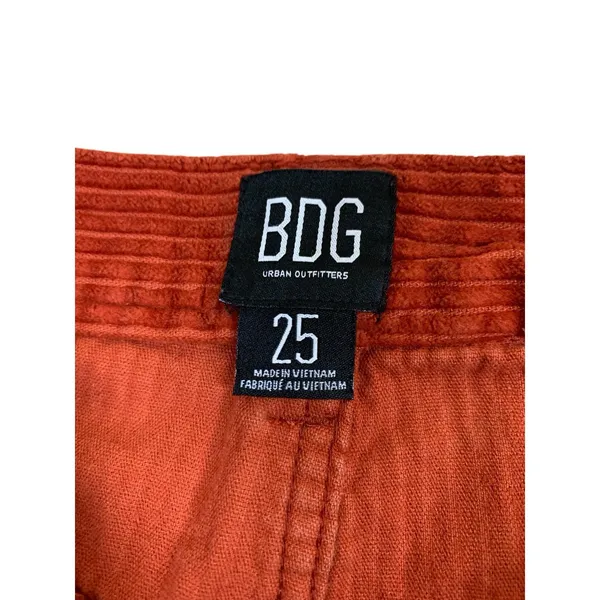 BDG Urban Outfitters Rust‎ Wide Leg Corduroy Cropped Pants Retro 25 - Image 2