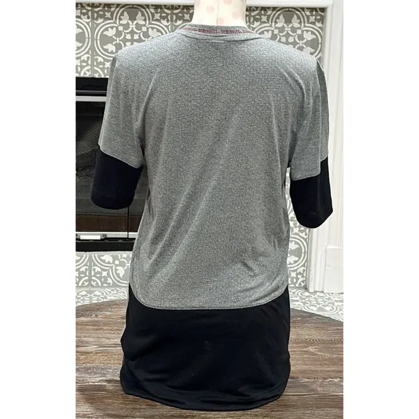 NIKE Florida State FSU Seminoles Heather Grey S/S Shirt w/Black Contrast -Small - Image 3