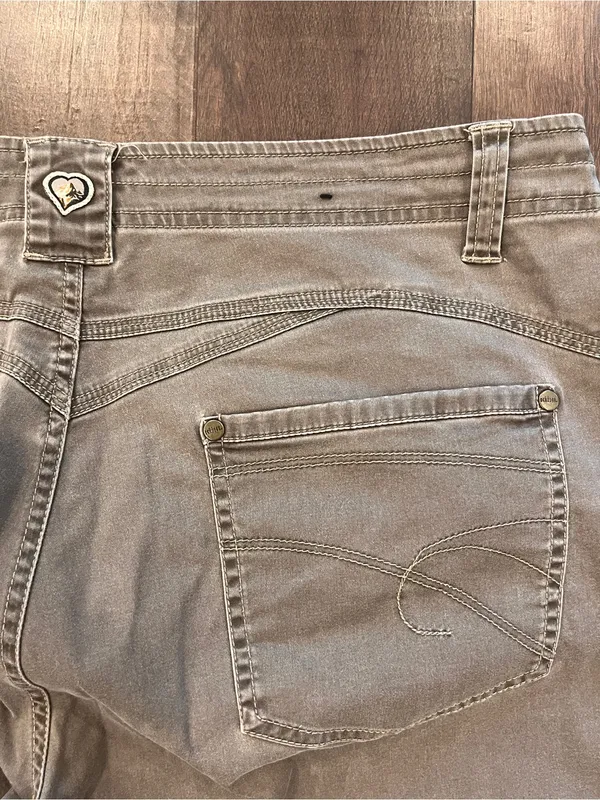 Kuhl Women’s Size 12 Hiking Pants Khaki Outdoor Cargo Trail Nylon Activewear - Image 7