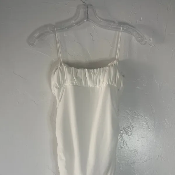Polly Princess Women's Size 6 Small White White Eco Penney‎ Mini Dress - Image 7