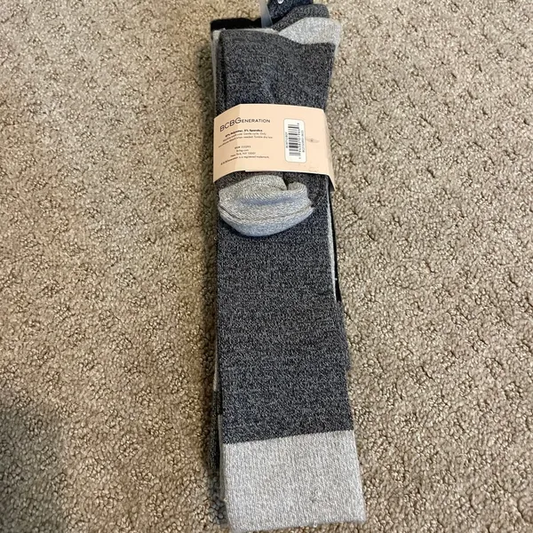 NWT- BCBGeneration Super Soft 3 Pairs Gray Long Socks - Image 2