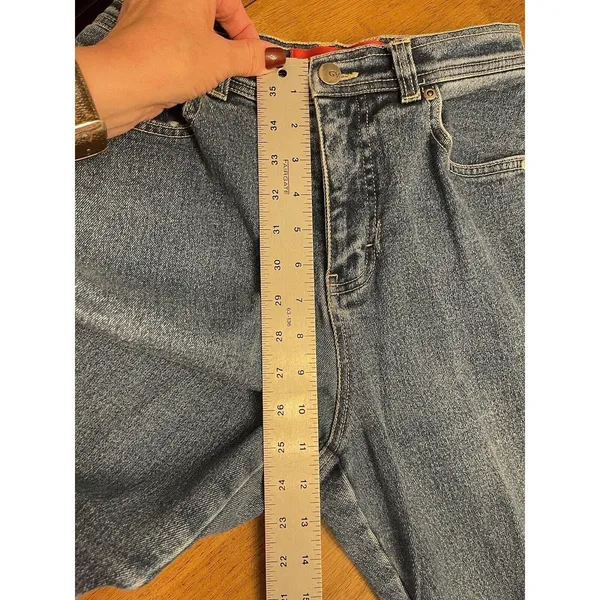 GLORIA VANDERBILT Womens Petite 8 Short High Rise Tapered Mom Jeans Vintage - Image 9