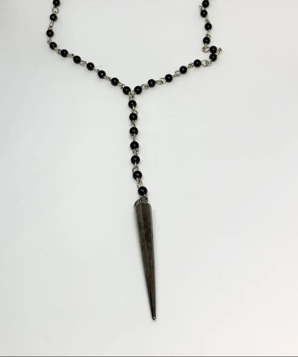 Spike Rosary Chocker Punk Goth Necklace New TBM - Image 6