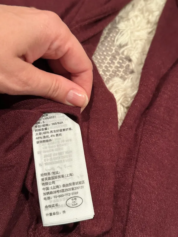 Y2K styled Abercrombie deep red wrap sweater - Image 3