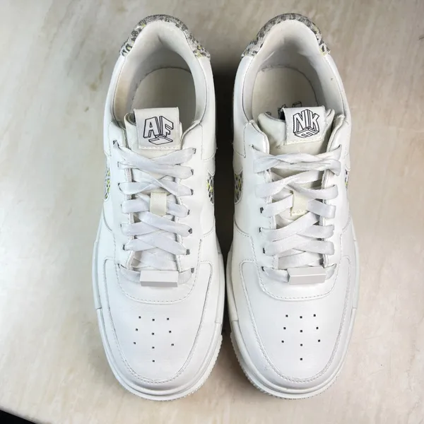 Nike Air Force 1 Pixel Leopard White Womens Sneakers DH9632-101 Size 8 - Image 5