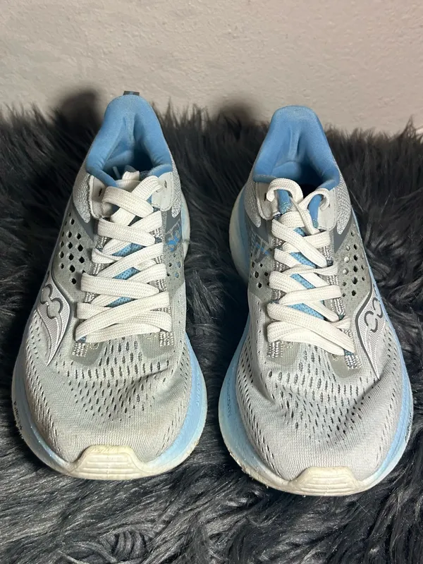 Saucony RIDE 17 Women Light Blue Running Shoe Cushioned Support Sneakers Sz 6.5 - Image 3