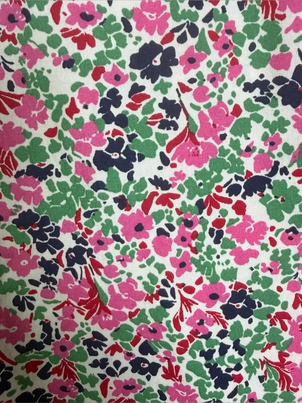 Anthropologie Women’s Floral Cotton Pull On Shorts Pink Green Liberty Style Sz M - Image 4