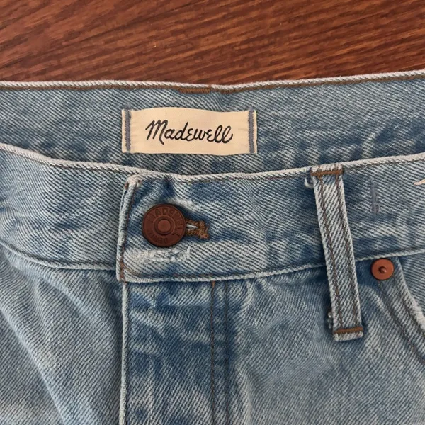 Madewell Relaxed Denim Shorts Cedarcroft Wash Size 32" Size 14 - Image 5