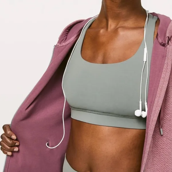 Lululemon Catch‎ a Moment Zip Hoodie Sweatshirt in Heathered So Merlot Size 2 - Image 2