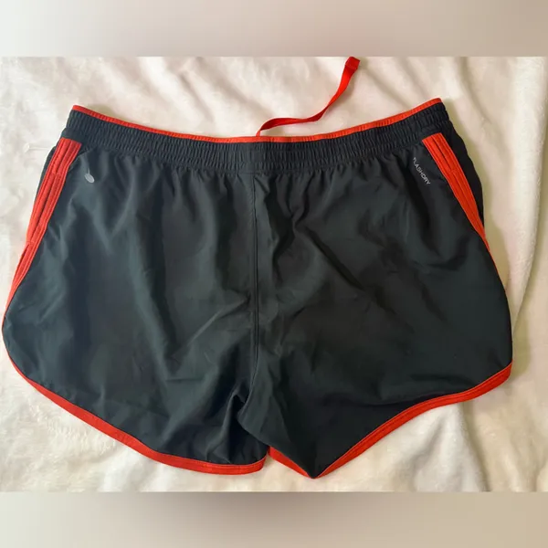 The North Face Women's Black Shorts with Red Trim - Image 2