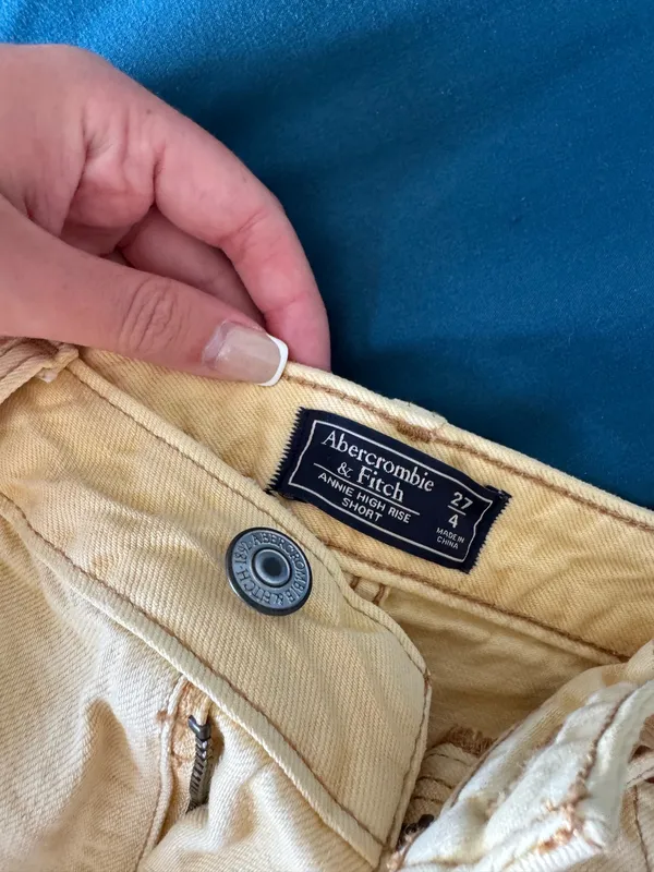 Abercrombie Yellow Shorts Denim - Image 4