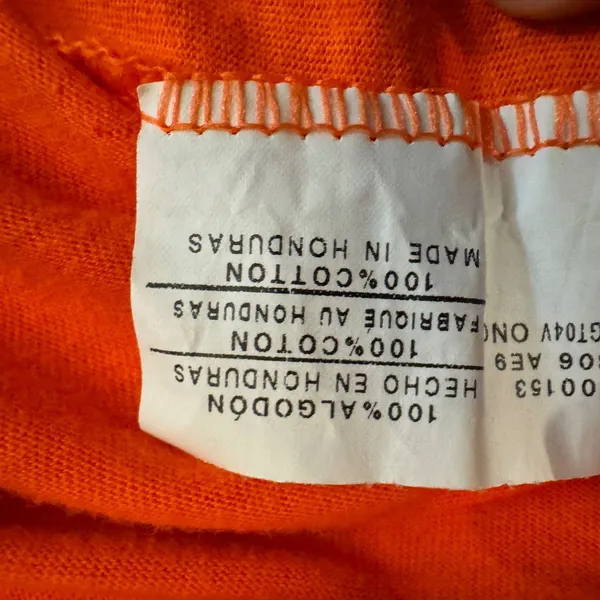 Hanes 1898 | UTSA Roadrunners Graphic V-Neck Tee Shirt‎ Orange Women Large - Image 6