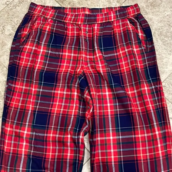 Victoria’s Secret Vs Plaid Flannel Pj Pajama Lounge Pants Medium - Image 4
